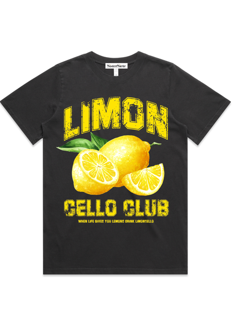 LIMONCELLO Club Faded Black Tee