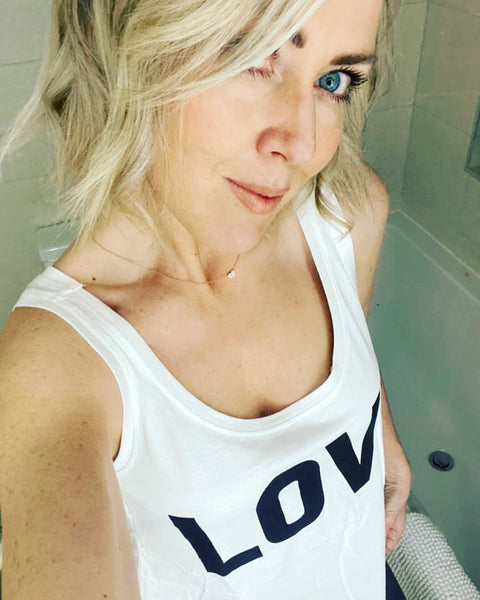 Love White Vest