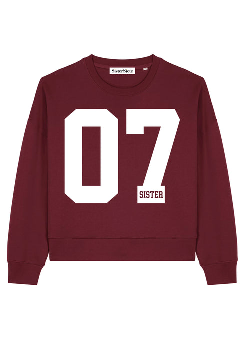 Relaxed Fit Burgundy 07 Sweatshirt