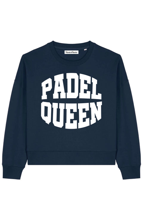 PADEL QUEEN Navy Relaxed Fit Sweatshirt