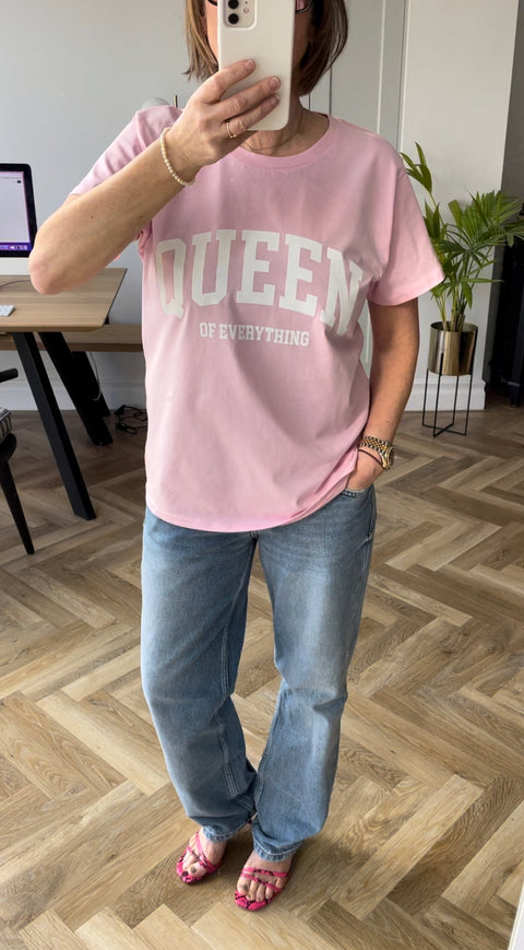 Queen Of Everything Pink T-Shirt