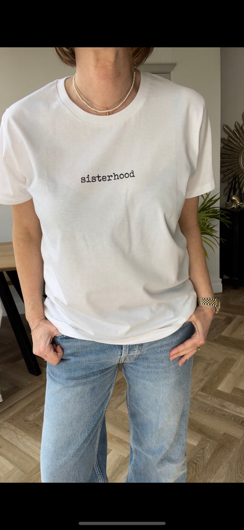 Sisterhood White T-Shirt