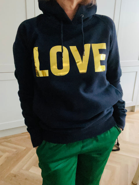 Navy Love Hoodie