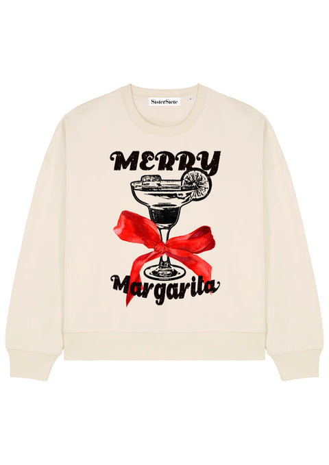 Merry Margarita Relaxed Fit Natural Sweatshirt