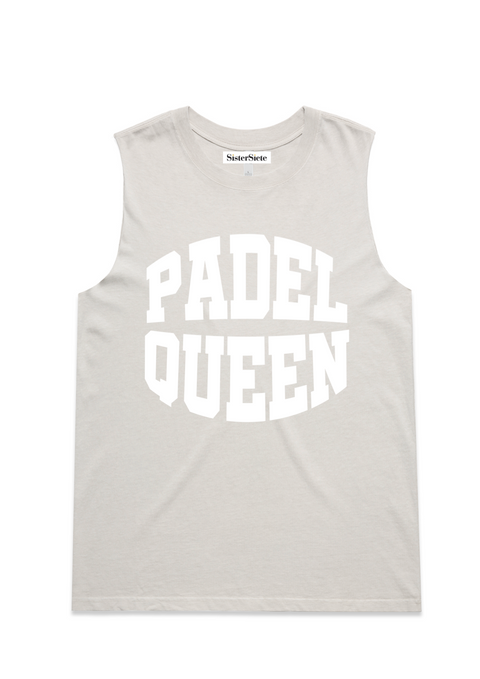 PADEL QUEEN FADED BONE TANK