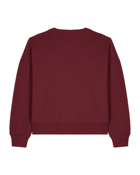 Relaxed Fit Burgundy Red 07 Sweatshirt