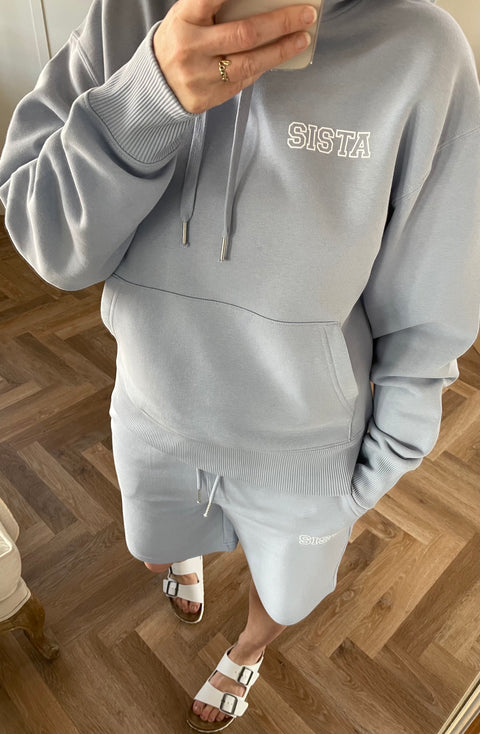 Serene Blue Oversized Sista Hoodie