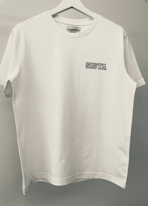 Sista White Relaxed Tee