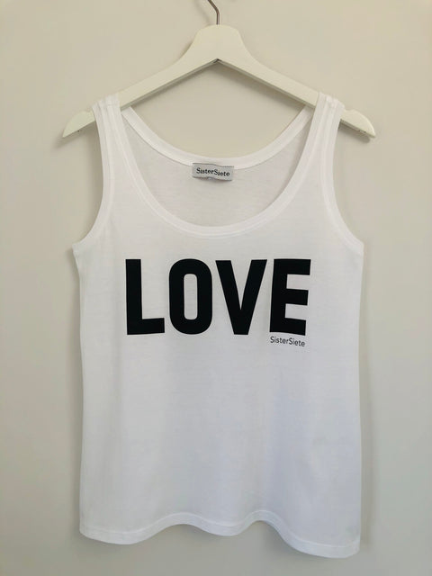 Love White Vest