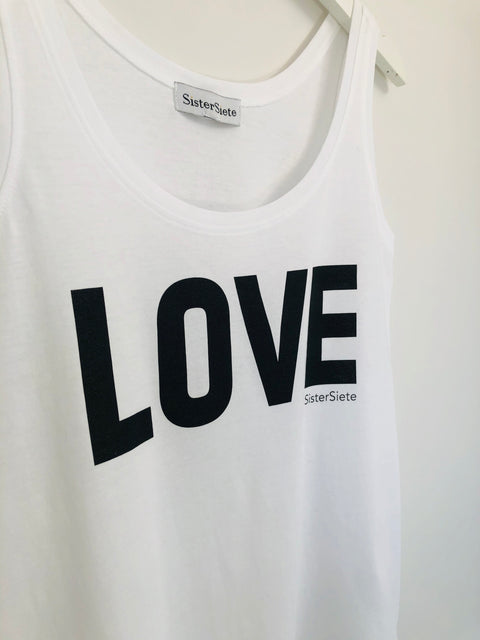 Love White Vest