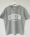Queen Of Everything Grey Oversized T-Shirt