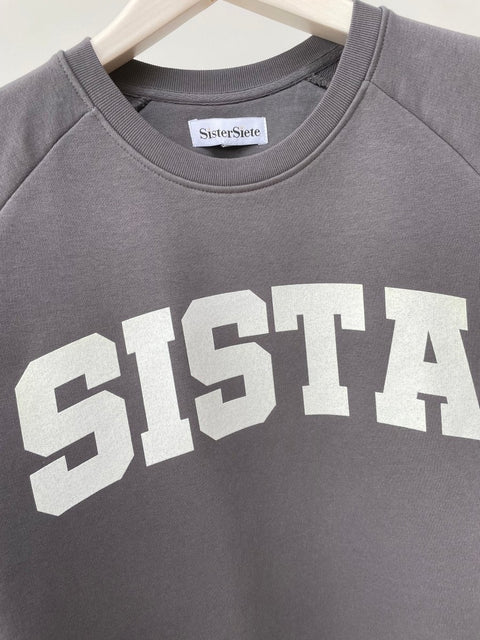 Anthracite Grey SISTA Sweatshirt - Sister Siete