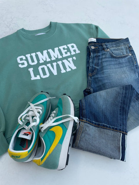 Green Summer Lovin' Sweatshirt - Sister Siete