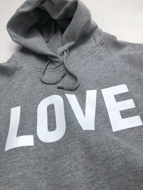 Grey Love Hoodie - Sister Siete
