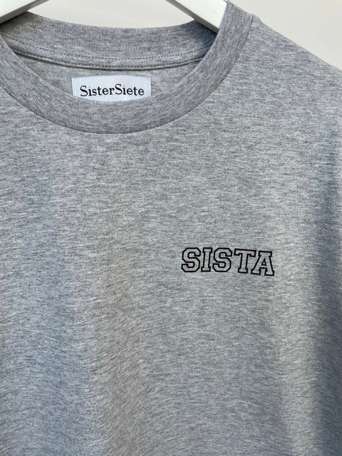 Grey Oversized Sista T-Shirt - Sister Siete