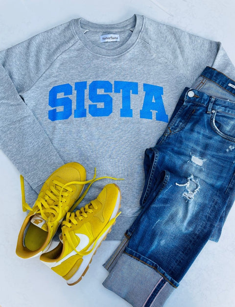 Grey SISTA Sweatshirt - Sister Siete